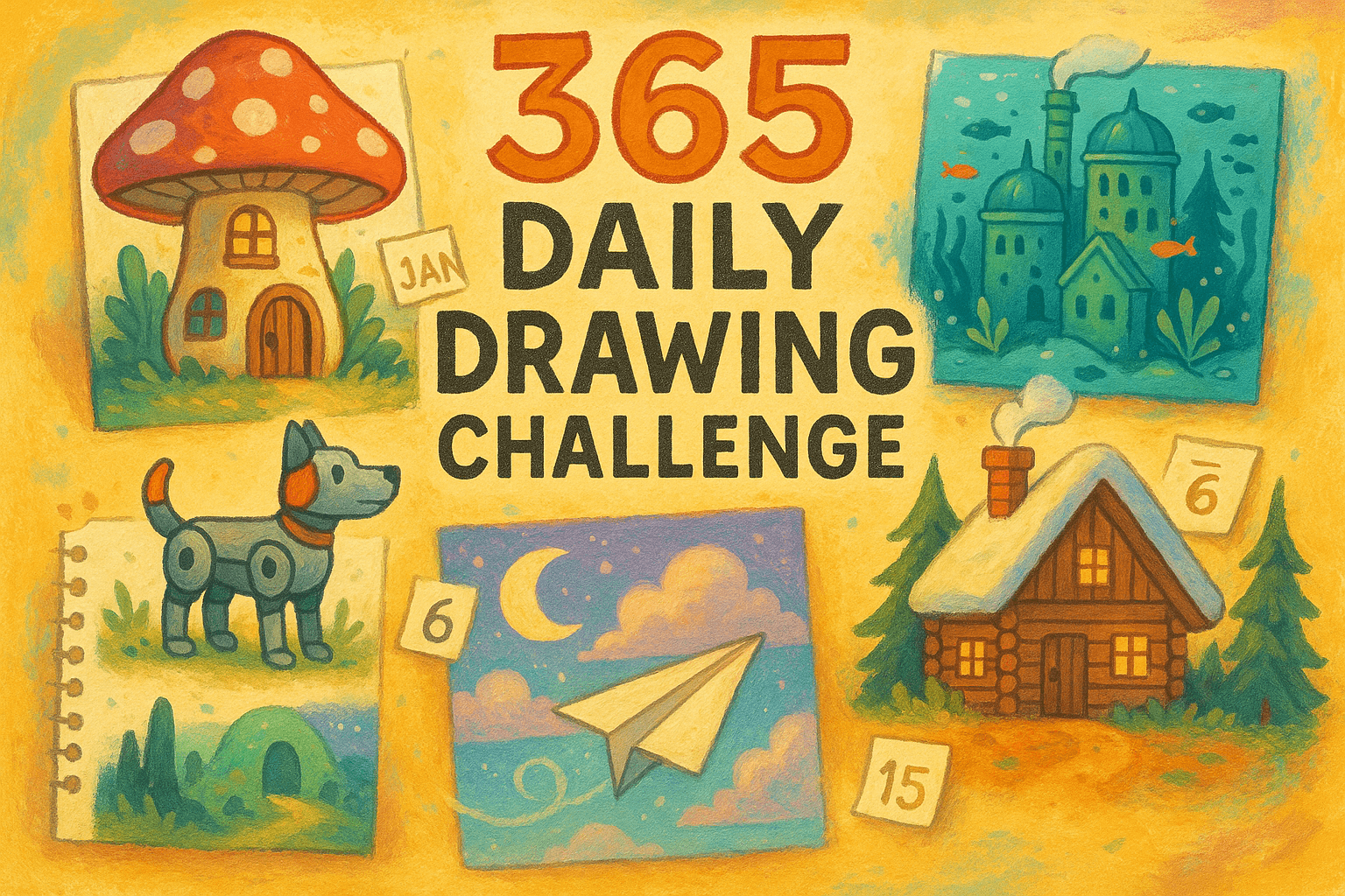 365 Daily Drawing Challenge: Ignite Your Creativity in 2025